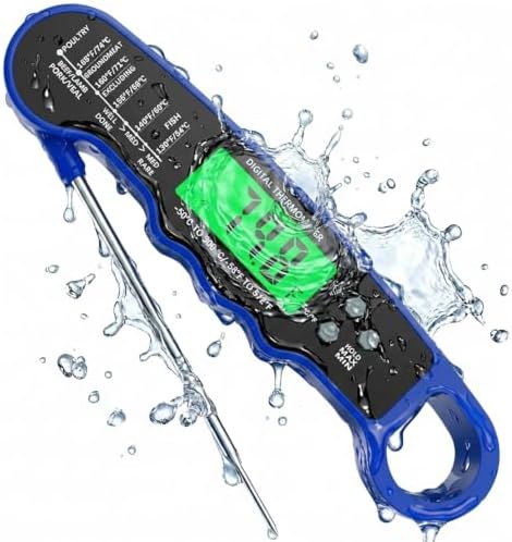 Meat Thermometer Digital Instant Read Food Thermometer for Oven & Cooking by ZIKUREL