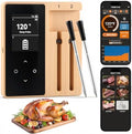 Wireless Meat Thermometer Digital, Bluetooth Cooking Thermometer, Remote Tracking and Real-Time Readings with Apps, for iOS and Android, for BBQ, Grill, Smoker by Presentastic
