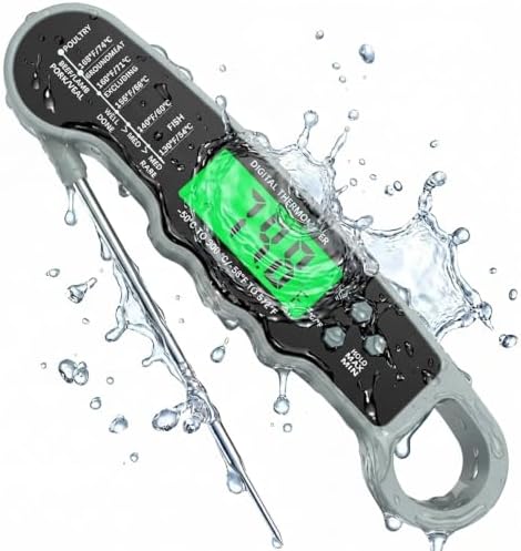 Meat Thermometer Digital Instant Read Food Thermometer for Oven & Cooking by ZIKUREL