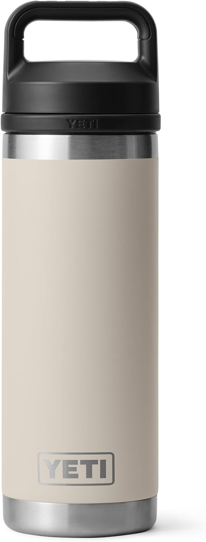 YETI Rambler 18 oz Bottle, Leakproof, Vacuum Insulated, Stainless Steel with Chug Cap, Cape Taupe by YETI