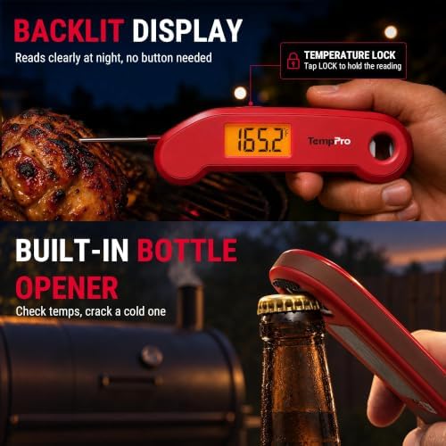 TempPro TempX3 0.1 Sec Instant Read Meat Thermometer for Cooking & Grilling - Image 7