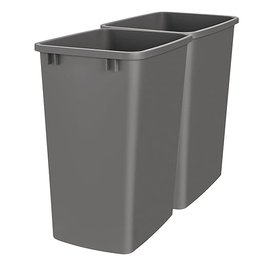 Rev-A-Shelf Polymer Replacement 35 Quart Trash Bin Recycle Waste Garbage by Rev-A-Shelf