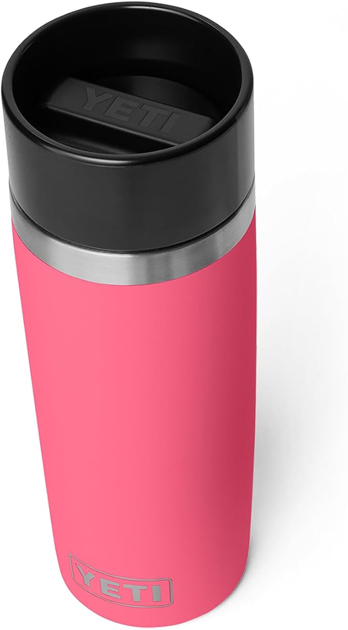 YETI Rambler 16 oz Travel Bottle, Stainless Steel, Vacuum Insulated with Leakproof Commuter Cap, Tropical Pink by YETI