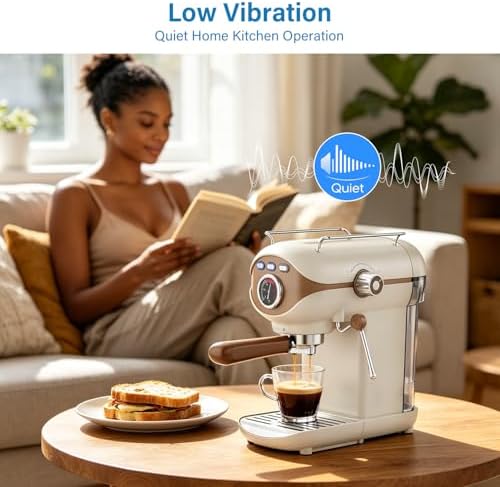 XIXUBX Espresso Machine, Compact Espresso Maker with Milk Frother - Image 6