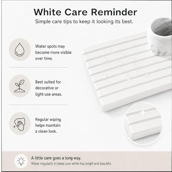 2PCS Water Absorbing Stone Drying Tray Mat - Image 4