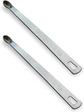 2PCS 1/32 Teaspoon Single Tiny Measuring Spoon, Small Individual Stainless by BERYLER