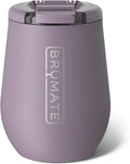 BrüMate Uncork'd 14oz 100% Leakproof Insulated Wine Tumbler | Locking Lid | Insulated Stainless Steel Wine Glass | Perfect For Travel & Outdoors | BPA-Free (Lilac Dusk) by Br%C3%BCMate