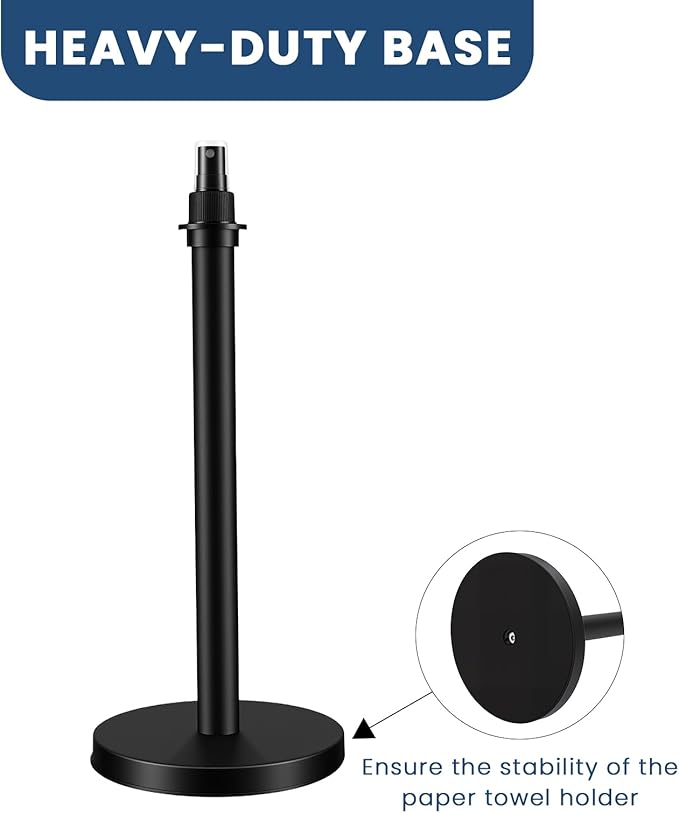 2 in 1 Paper Towel Holder with Spray Bottle, Countertop Paper Towel Holder with - Image 6