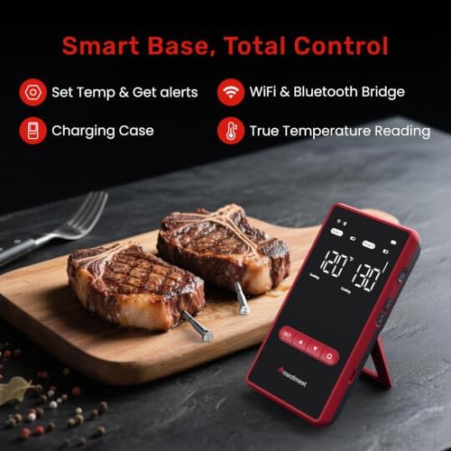 Wireless Meat Thermometer, WiFi & Bluetooth, 2 Probes - Image 2