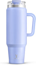 Meoky 40 oz Tumbler with Handle and Straw, Insulated Tumbler with Lid and Straw, Stainless Steel Travel Mug, Keeps Cold for 34 Hours, 100% Leak Proof, Fits in Car Cup Holder (Lilac) by MEOKY