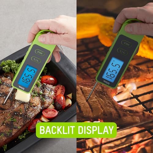 Taylor Tru Temp Digital Meat Thermometer with Folding Probe, Caribiner Clip - Image 6