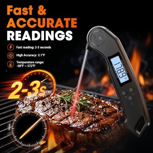 DOQAUS Meat Thermometer Digital – 2 Sec Instant Read Food Thermometer - Image 2
