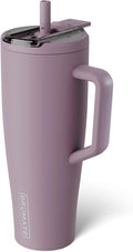 BrüMate Era Flip 40oz Tumbler with 100% Leakproof Covered Straw Lid | Hygienic Covered Straw | Insulated Stainless Steel Water Bottle with Handle | Cup Holder Friendly | BPA-Free (Lilac Dusk) by Br%C3%BCMate