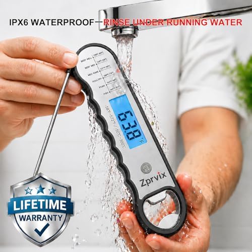 0.5s Instant Read Meat Thermometer Digital, Cooking, ±0.5°F Accuracy - Image 6