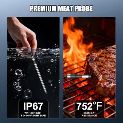 Wireless Meat Thermometer Digital 2 Probes with Smart App Alert - Image 5