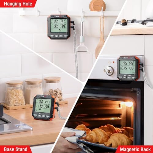 TempPro TempTrack Digital Meat Thermometer for Cooking with 2 Meat Probes - Image 7