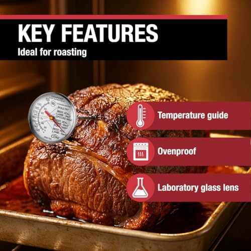 CDN Ovenproof Meat Thermometer | NSF® Certified | ProAccurate® | 1.75" Dial | For Oven & Grill Cooking | Durable Stainless Stem | Fast & Accurate Readings | IRM190 - Image 5