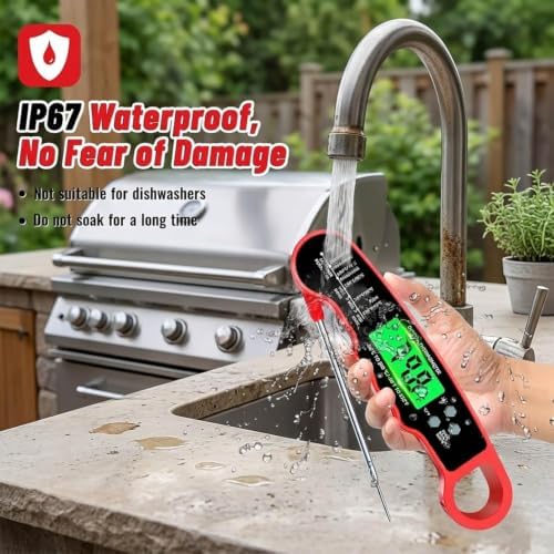 2Pack Meat Thermometer Digital Instant Read Food Thermometer for Oven & BBQ - Image 5
