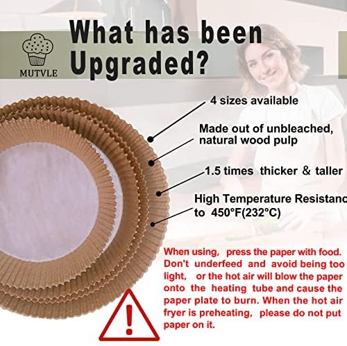 10 Inch Air Fryer Disposable Paper Liner Round - Image 2
