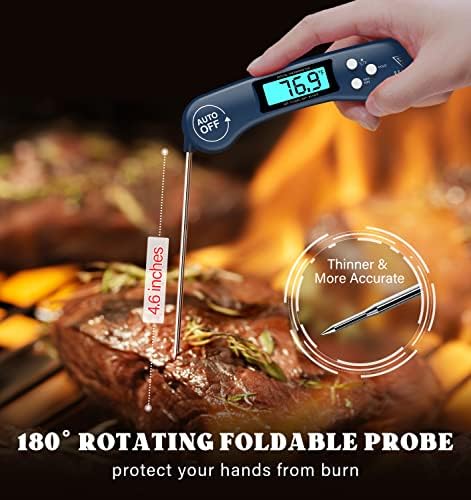 DOQAUS Meat Thermometer – Temperature Dial Thermometers for Cooking Blue - Image 3