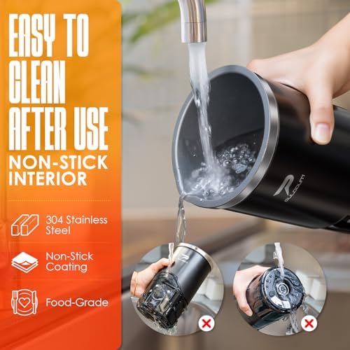 Electric Milk Frother and Steamer - 4-in-1 Automatic Coffee Steamer Frother with 10.5OZ (300ML) Capacity, Warm and Cold Foam Maker for Coffee, Latte, Cappuccino, Macchiato, and Hot Chocolate (Black) - Image 6