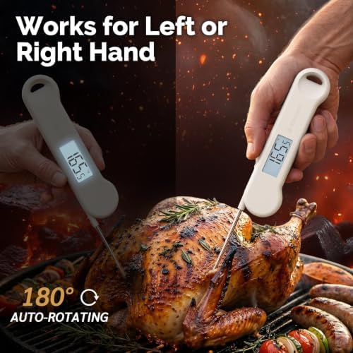 0.5 Sec Instant Read Outdoor Fryer Thermometer Digital, White - Image 6