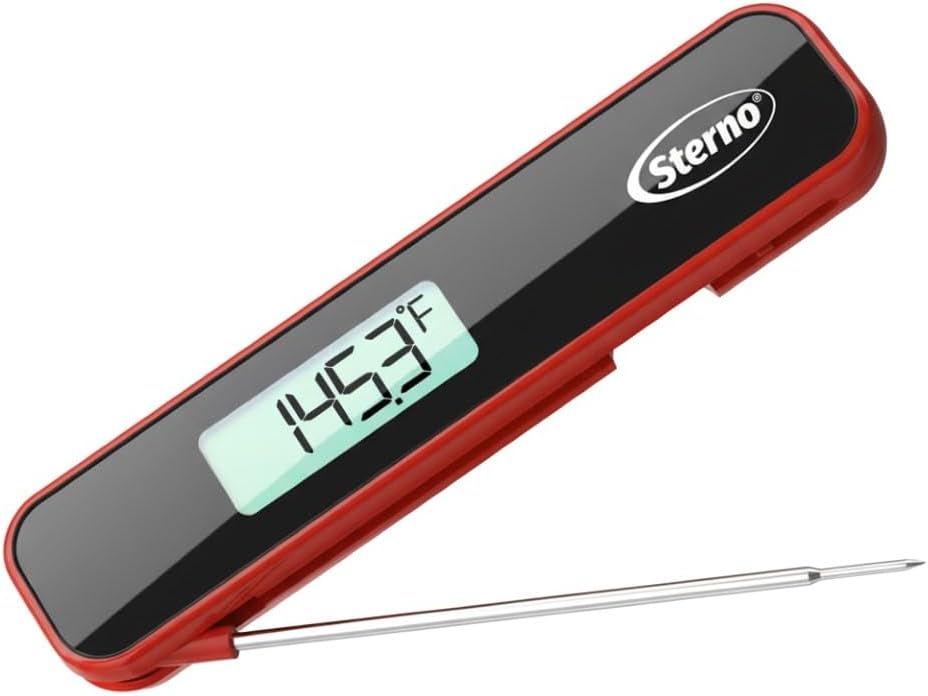 Sterno Digital Meat Thermometer, Instant Read by Sterno