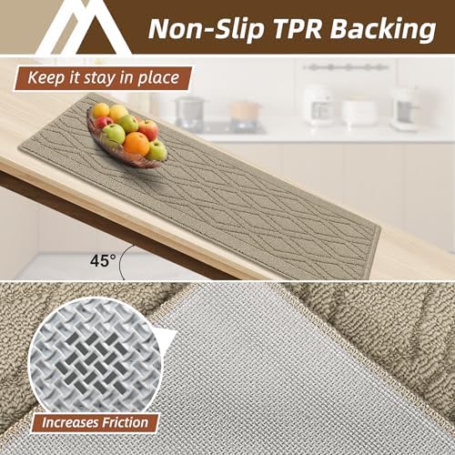 COSY HOMEER Kitchen Rugs 24"x35" Non-Slip Washable Kitchen Mats for Floor - Image 4