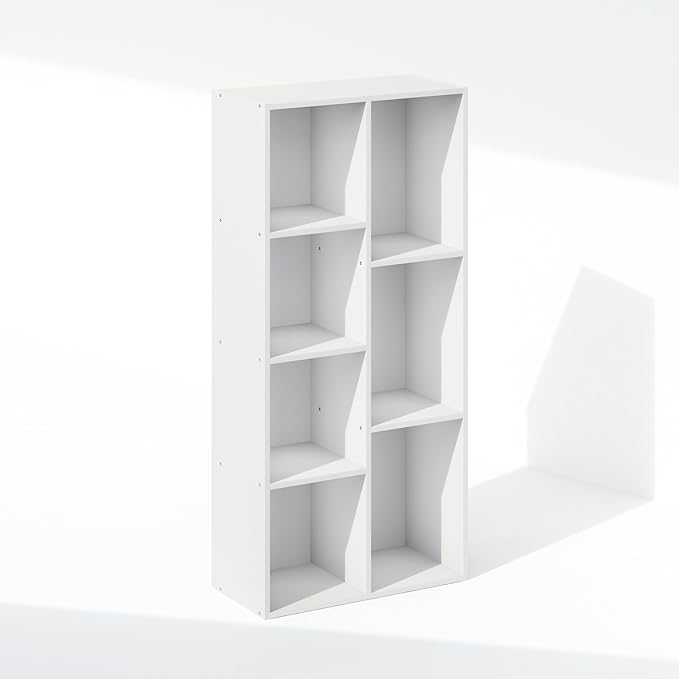 Furinno Reed Closet Organizers and Storage, 7-Cube Closet Organizer, Open Shelf - Image 3