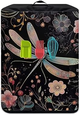 Upetstory Dragonfly Air Fryer Cover for 5-6 Quart Air Fryer - Small Appliance Dust Cover with Pocket and Handle - Image 3