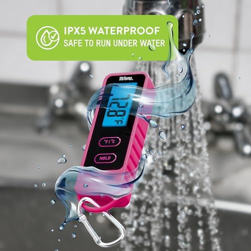 Taylor Tru Temp Digital Meat Thermometer with Folding Probe, Caribiner Clip - Image 4