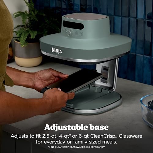 Ninja Crispi Pro Glass Air Fryer, 6-in-1, Ash Grey, AS101DG - Image 3