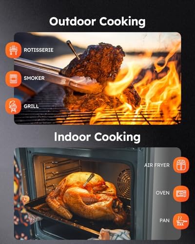 Wireless Meat Thermometer Digital, Smart Bluetooth Instant Read, Grey - Image 5