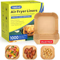 1000Pcs 8" Square Air Fryer Liners Disposable for 5-8 qt, Airfryer Paper by Vailnd