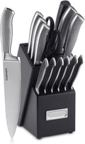 CUISINART Block Knife Set, Lightweight, Stainless Steel, Durable & Dishwasher by Cuisinart