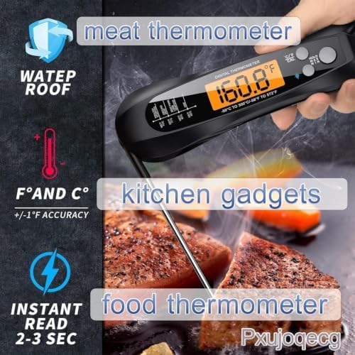 2pcs Instant Read Meat Thermometer, Waterproof Digital Food Thermometer - Image 2