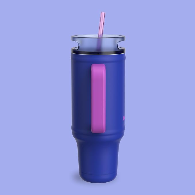bubba 40 oz Insulated Stainless Steel Tumbler with Handle and Straw - Leakproof, Dishwasher Safe, Cup Holder Tumbler, Lead-Free and BPA-Free, Ocean Energy - Image 2