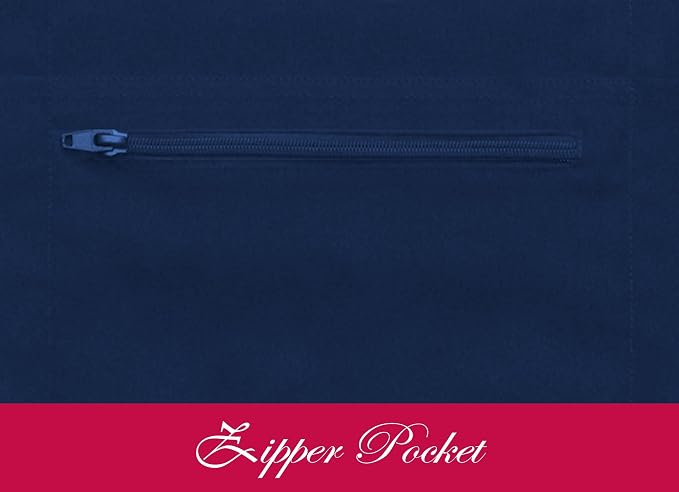 7 Pockets Server Aprons with Zipper Pocket - Image 2