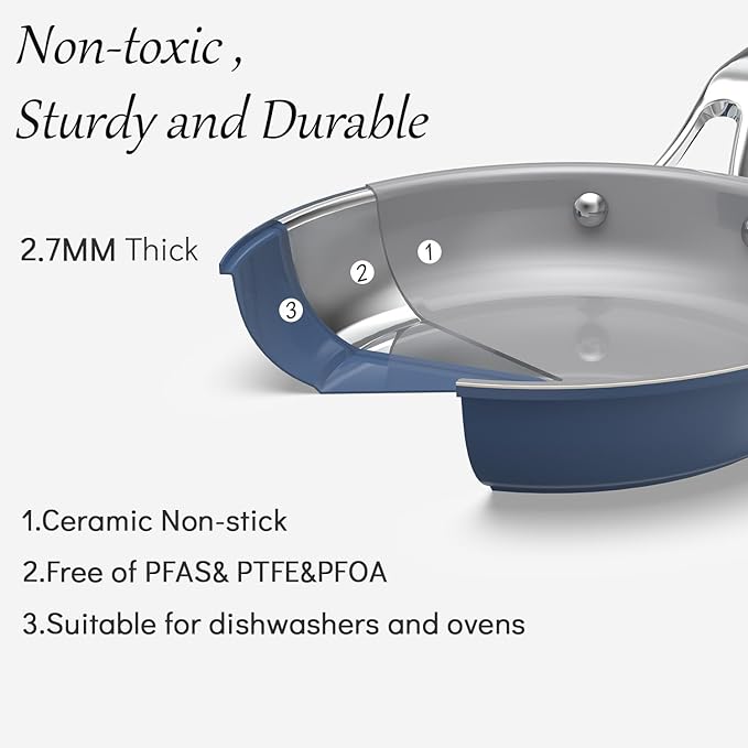 7-Piece Ceramic Nonstick Cookware Set - Image 2