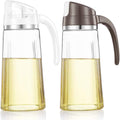 Marbrasse Oil Dispenser for Kitchen, 20 OZ /600ml Leakproof Glass Oil Bottle by Marbrasse