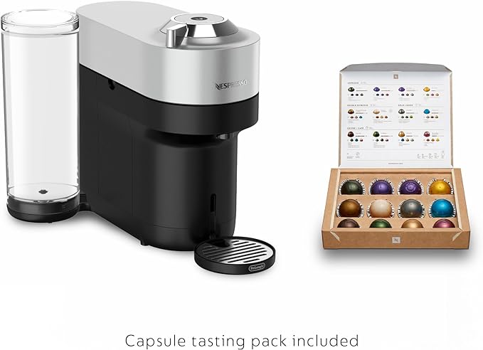 Nespresso Vertuo Pop+ Deluxe Coffee & Espresso Maker by De'Longhi, Silver - Image 4