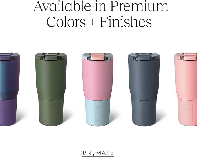 BrüMate Nav 25oz 100% Leak Proof Insulated Travel Tumbler with Magnetic BevLock™ Lid - Double Wall Cup-Holder Friendly Stainless Steel Mug (Primrose) - Image 3