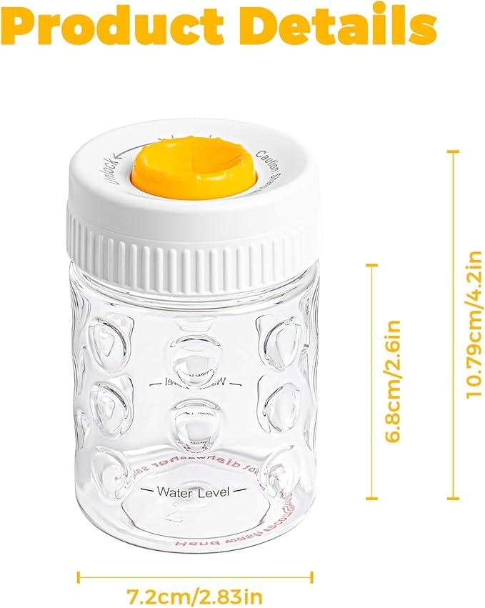 2 in 1 Egg Peeler with Piercer, Hard Boiled Egg Shell Remover Tool with Rotary - Image 6