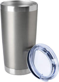 HASLE OUTFITTERS 20oz Tumblers Bulk Stainless Steel Cup with Lid Double Wall Vacuum Insulated Coffee Mug for Cold & Hot Drinks 1 Pack, Grey by HASLEOUTFITTERS