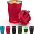 MOMSIV 12oz Travel Mug, Insulated Coffee Cup with Leakproof Lid, Vacuum Stainless Steel Double Walled Reusable Tumbler for Hot and Cold Water Coffee and Tea by MOMSIV