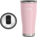 THERMOS ICON SERIES, Stainless Steel Cold Tumbler with Slide Lock, 24 Ounce, Sunset Pink by Thermos