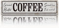 Coffee Signs for Coffees Corner Decor, Ground Roasted Coffee Served Here Sign by Unknown