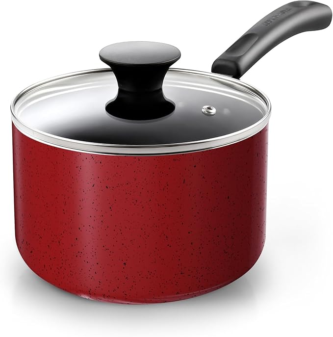 Cook N Home Non Stick Sauce Pan, 1 Quart Saucepan by CookNHome