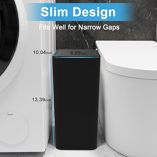 Naisu 2 Pack 4 Gal Bathroom Trash Can - Image 3
