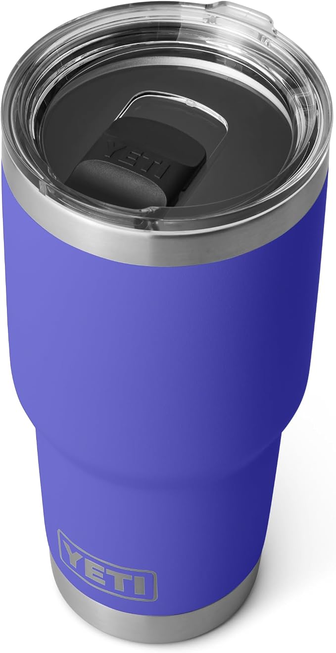 YETI Rambler 30 oz Tumbler, Stainless Steel, Vacuum Insulated with MagSlider Lid, Ultramarine Violet - Image 3